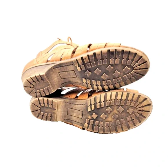 Rockport Cobb Hill Collection Sandals Brown Sz 10 M Lace & Zip Gladiator Style - Picture 8 of 8